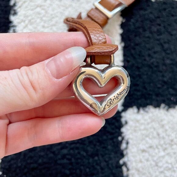 Brighton Woven Straw Brown Leather Crossbody Bag - Picture 7 of 8